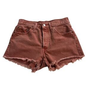 Levi's women's 501 Premium Denim Shorts in Rusty  Size 28